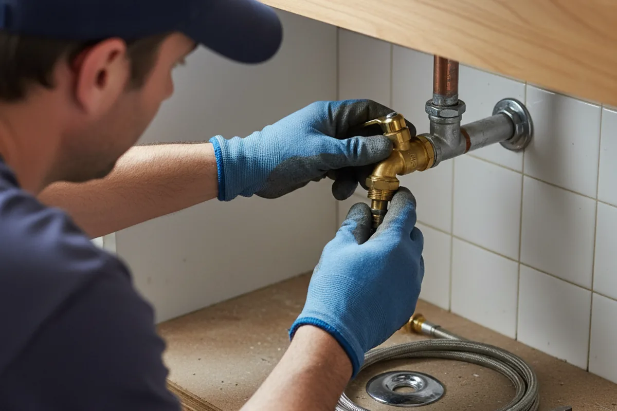 Shutoff valve and fitting work during Faucet and Fixture Repair in Weaverville